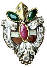 ANELLO STILE ANTICO   in argento 925  e pietre  -  gioiello