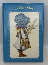 Album fotografico vintage Holly Hobbie in scatola Blue Prairie Girl 8" x 5,5" mai usato LEGGI
