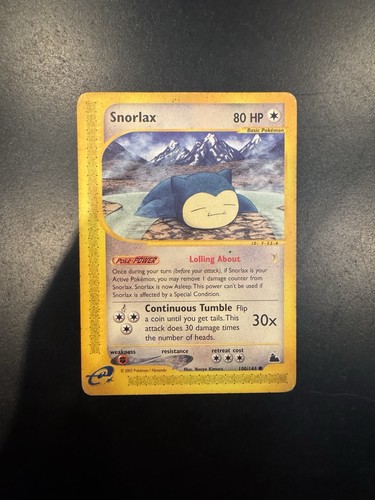 Snorlax 100 144 skyridge - snorlax,