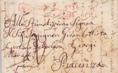 Prefilatelica 1847 lettera - lettera, da