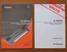 ROLAND E-500 Manuale di istruzioni in italiano (Manuale d'Uso & Manuale Midi)