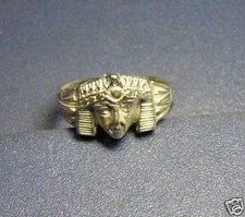 Piccolo ANELLO con FARAONE IN ARGENTO 925/1000