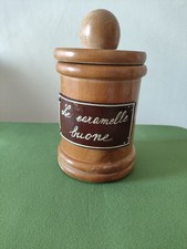 Barattolo in legno porta caramelle