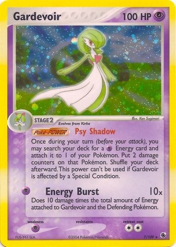 Gardevoir 109 pokemon ex - 7/109,