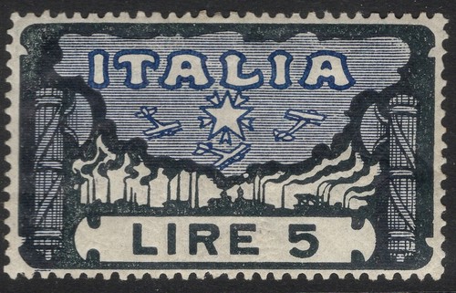 Italia 1923 164 5 lire - italia,