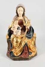 statua in legno antica Madonna