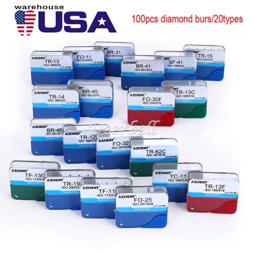 Azdent 100pzas dental fresas - azdent,