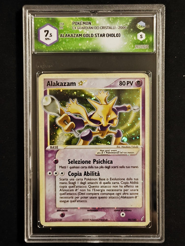 Alakazam gold star holo ita - alakazam,