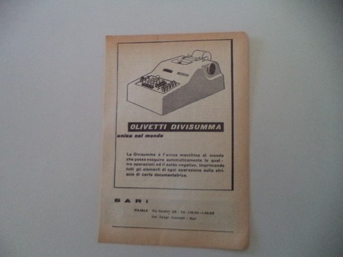 Advertising pubblicità 1951 - pubblicità,