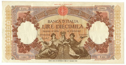 10000 lire capranesi - 10000,
