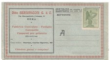 Busta Lettera Postale White Star Line cartolina ritorno Bernasconi 5 ct Vittoria