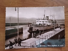 Villa San Giovanni Antica Cartolina Nave Traghetto In Arrivo