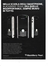 BlackBerry Pearl Phone Pubblicità 2007 Italian Magazine Advertising 27x20 cm