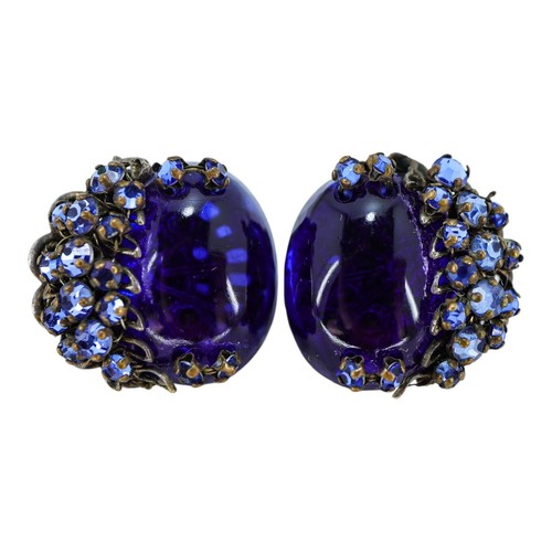 Orecchini miriam haskell blu - orecchini,