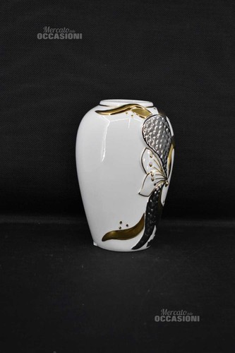 Vaso ceramica bianca - in,