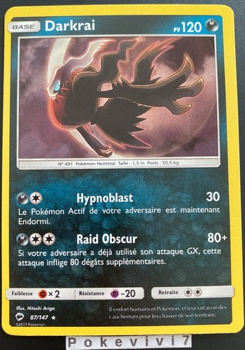 Carte pokemon darkrai 147 - pokemon, 87/147