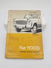 Manuale officina catalogo parti di ricambio Fiat 1100 D 2^ seconda edizione 1965