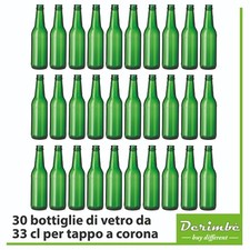 30 33cl Green Glass Bottles