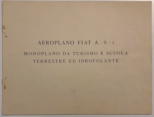 Aeroplano fiat i - a-s,