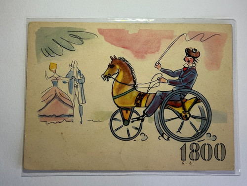 Cartolina pirelli vintage 1800 - pirelli,