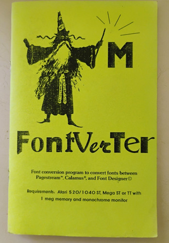 Fontverter atari 520 - fontverter;,