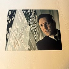 Foto 8x10 Russell Crowe autografata Una bella mente film