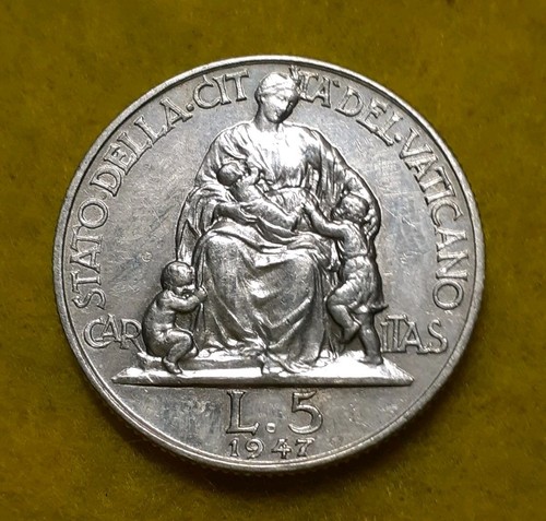 Vaticano lire 1947 - 5,