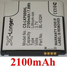 Batterie 2100mAh Tipo BL-53QH EAC61878605 Per LG Optimus LTE 2, Optimus LTE II