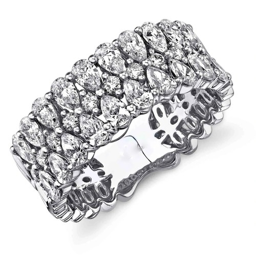 Pera taglio anello diamante - pera,