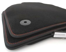 nuovi tappetini adatti per VW Polo 6 AW GTI velluto tappetini auto tuning nero rosso