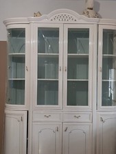 Vetrina In Legno Laccato Bianco