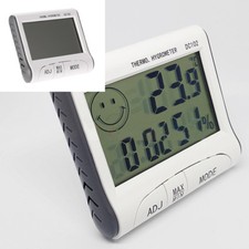 LCD Digitale Termometro Igrometro Misuratore umidità temperatura Orologio