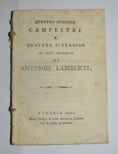 Quattro stagioni campestri - stagioni, –