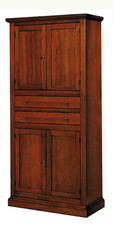 ARMADIO DISPENSA IN LEGNO 4 ANTE + 2 CASSETTI COL. NOCE x CUCINA TINELLO 1295