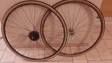 Ruote per bici da corsa d'epoca  Campagnolo  super record Nisi Laser 28 Raggi