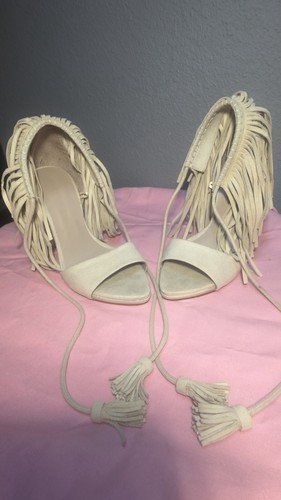 Zara donna beige scamosciato