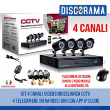 KIT 4 CANALI VIDEOSORVEGLIANZA
