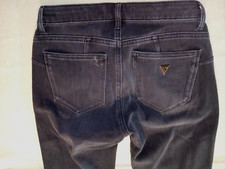 PANTALONE  JEANS MORBIDO "  GUESS LOS ANGELES " NERO TAGLIA 38 EU 25 ITA (s2)