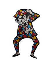 *HH* Sorpresina formaggini Mio Locatelli plasteco n 15 arlecchino carnevale