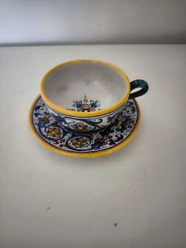 Tazzina piattino ceramica - e,