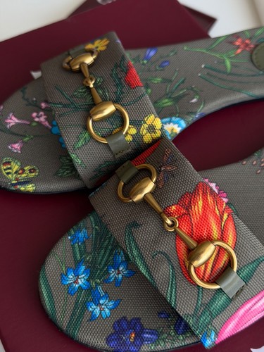 Gucci flora canvas horsebit - gucci,