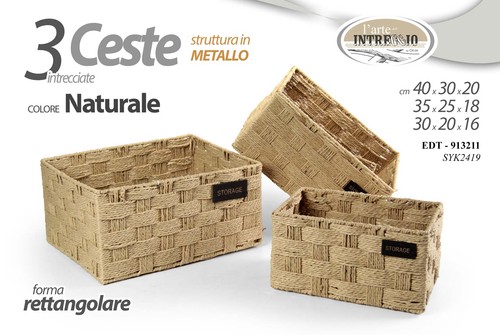 Cestini rettangolare cesta - cestini,