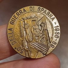 Medaglia In Bronzo Guerra Di Spagna Mm 30 Circa Spl Lotto Sc18