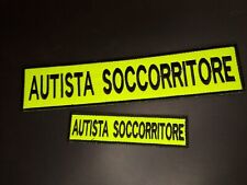 SET PATCH AUTISTA SOCCORRITORE GIALLO FLUO - AMBULANZA- 118 SOCCORSO