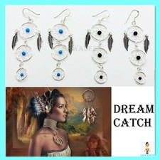 Orecchini Acchiappasogni DreamCathc Multipli in Argento Turchese e Nero