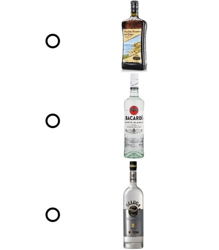 Bottiglia vuota bacardi - cl,