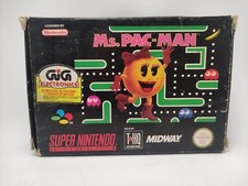 MS. PAC-MAN PACMAN SUPER NINTENDO SNES COMPLETO PAL CONSEGNA 24/48H BRT