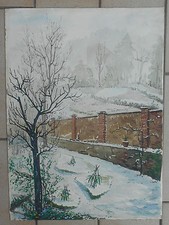 QUADRO DIPINTO AD ACQUERELLO ACQUARELLO FIRMATO E DATATO TRINCHERO 1947