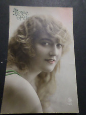 Cartolina Cpa Francia Buon Compleanno Donna Old Card (1369)