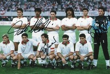 Foto Autografata Franco Baresi Paolo Maldini Galli Autografo Signed Photo